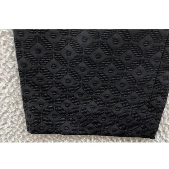 THEORY Black Izelle Charismatic Jacquard Geometric Pants Business Office Size 4 - Picture 10 of 13